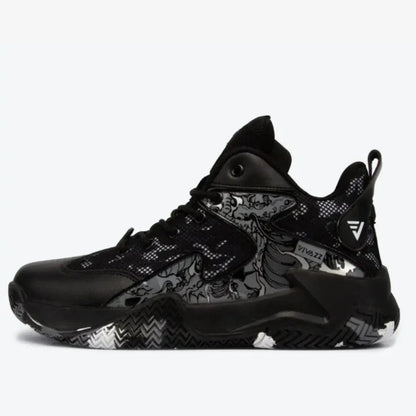 All Black Basketball and Volleyball Shoes - Unisex